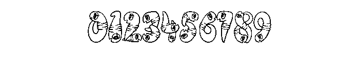 Chunky Worms By Squeeb  Regular Font OTHER CHARS