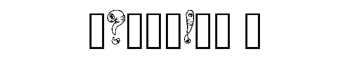 Chunky Worms By Squeeb  Regular Font OTHER CHARS