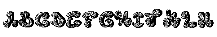 Chunky shadow Font UPPERCASE