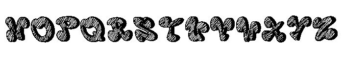 Chunky shadow Font UPPERCASE