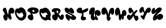 Chunky shadow Font LOWERCASE
