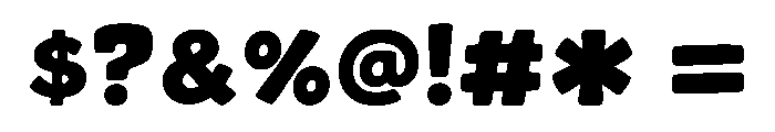 Chunkymora Regular Font OTHER CHARS