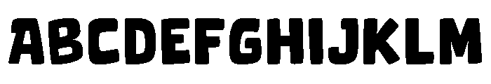 Chunkymora Regular Font UPPERCASE