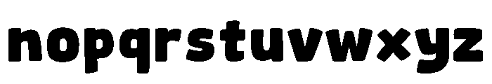 Chunkymora Regular Font LOWERCASE
