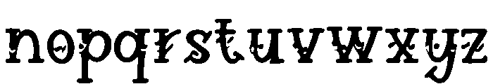 Chunkzilla Font LOWERCASE