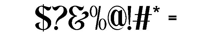 Churasi Regular Font OTHER CHARS