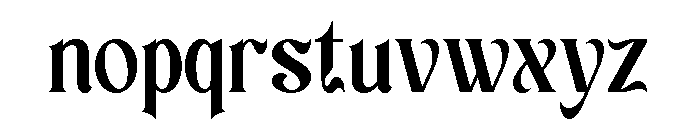 Churasi Regular Font LOWERCASE