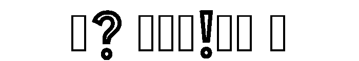 Churl Regular Font OTHER CHARS