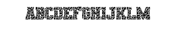 cheetah pattern Font UPPERCASE