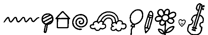 children's scribbles Extra Font OTHER CHARS