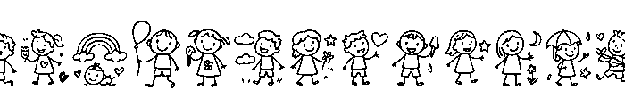 children's scribbles Extra Font UPPERCASE