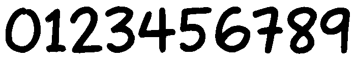 children's scribbles Style 1 Font OTHER CHARS