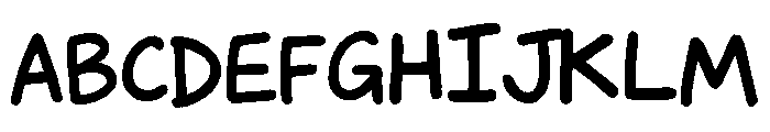 children's scribbles Style 1 Font UPPERCASE