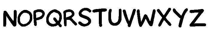 children's scribbles Style 1 Font UPPERCASE