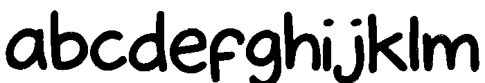 children's scribbles Style 1 FONT