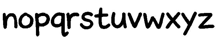 children's scribbles Style 1 Font LOWERCASE