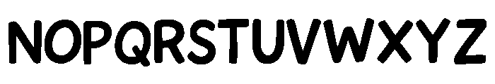 children's scribbles Font UPPERCASE