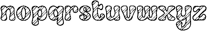 CHALKBOARD otf (400) Font LOWERCASE