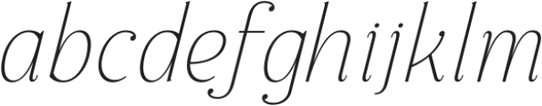 CHALLIOLETHE ITALIC Italic otf (400) Font LOWERCASE