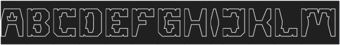 CHANGE EFFECT-Hollow-Inverse otf (400) Font UPPERCASE