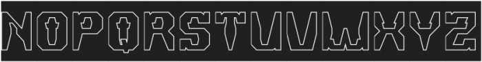 CHANGE EFFECT-Hollow-Inverse otf (400) Font UPPERCASE