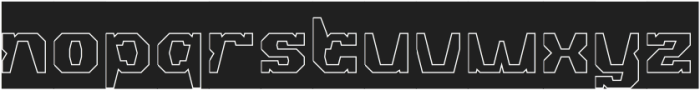 CHANGE EFFECT-Hollow-Inverse otf (400) Font LOWERCASE