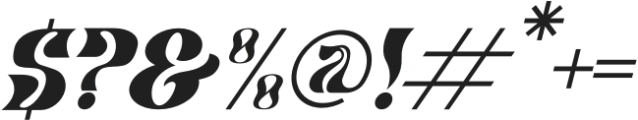 CHARLEY Italic otf (400) Font OTHER CHARS