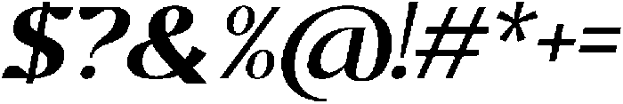 CHERLAV Italic otf (400) Font OTHER CHARS