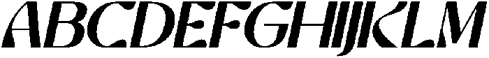CHERLAV Italic otf (400) Font UPPERCASE