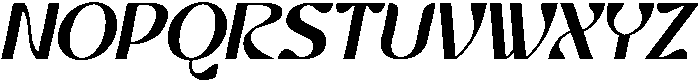 CHERLAV Italic otf (400) Font UPPERCASE