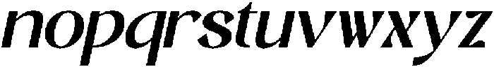 CHERLAV Italic otf (400) Font LOWERCASE