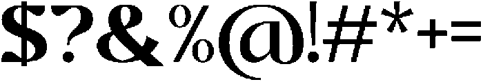 CHERLAV Regular otf (400) Font OTHER CHARS