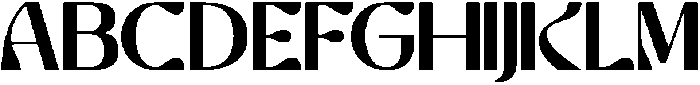 CHERLAV Regular otf (400) Font UPPERCASE