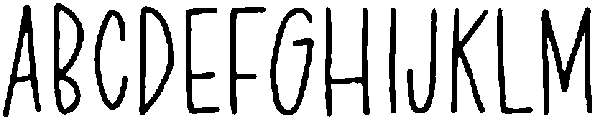 CHILDHOOD MEMORIES Regular otf (400) Font UPPERCASE