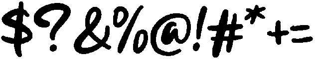 CHILLOUT Regular otf (400) Font OTHER CHARS