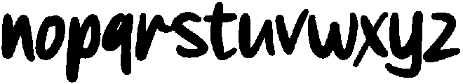 CHILLOUT Regular otf (400) Font LOWERCASE
