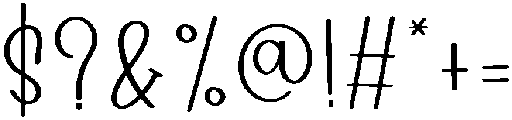 CHOCOLATE Regular otf (400) Font OTHER CHARS