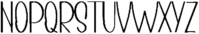 CHOCOLATE Regular otf (400) Font LOWERCASE