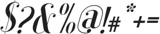 CHOOSEELEGANT-Italic otf (400) Font OTHER CHARS