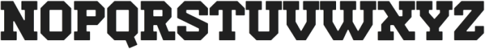 CHOP SQUAD Regular otf (400) Font UPPERCASE