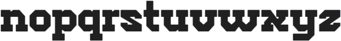 CHOP SQUAD Regular otf (400) Font LOWERCASE