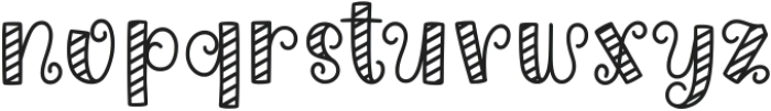 CHRISTMAS CANDY otf (400) Font LOWERCASE