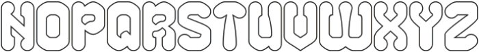 CHUBBY TECH-Hollow otf (400) Font UPPERCASE