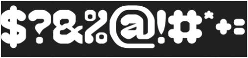 CHUBBY TECH-Inverse otf (400) Font OTHER CHARS