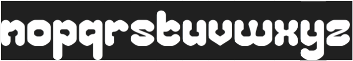 CHUBBY TECH-Inverse otf (400) Font LOWERCASE