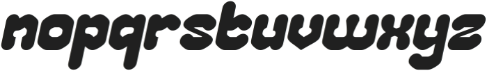 CHUBBY TECH Italic otf (400) Font LOWERCASE