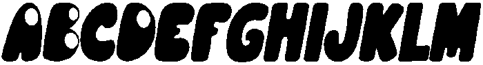 CHUNKY Italic otf (400) Font UPPERCASE