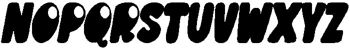 CHUNKY Italic otf (400) Font UPPERCASE