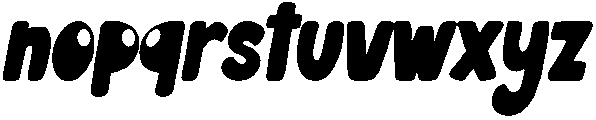 CHUNKY Italic otf (400) Font LOWERCASE
