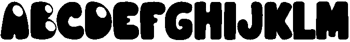 CHUNKY Regular otf (400) Font UPPERCASE